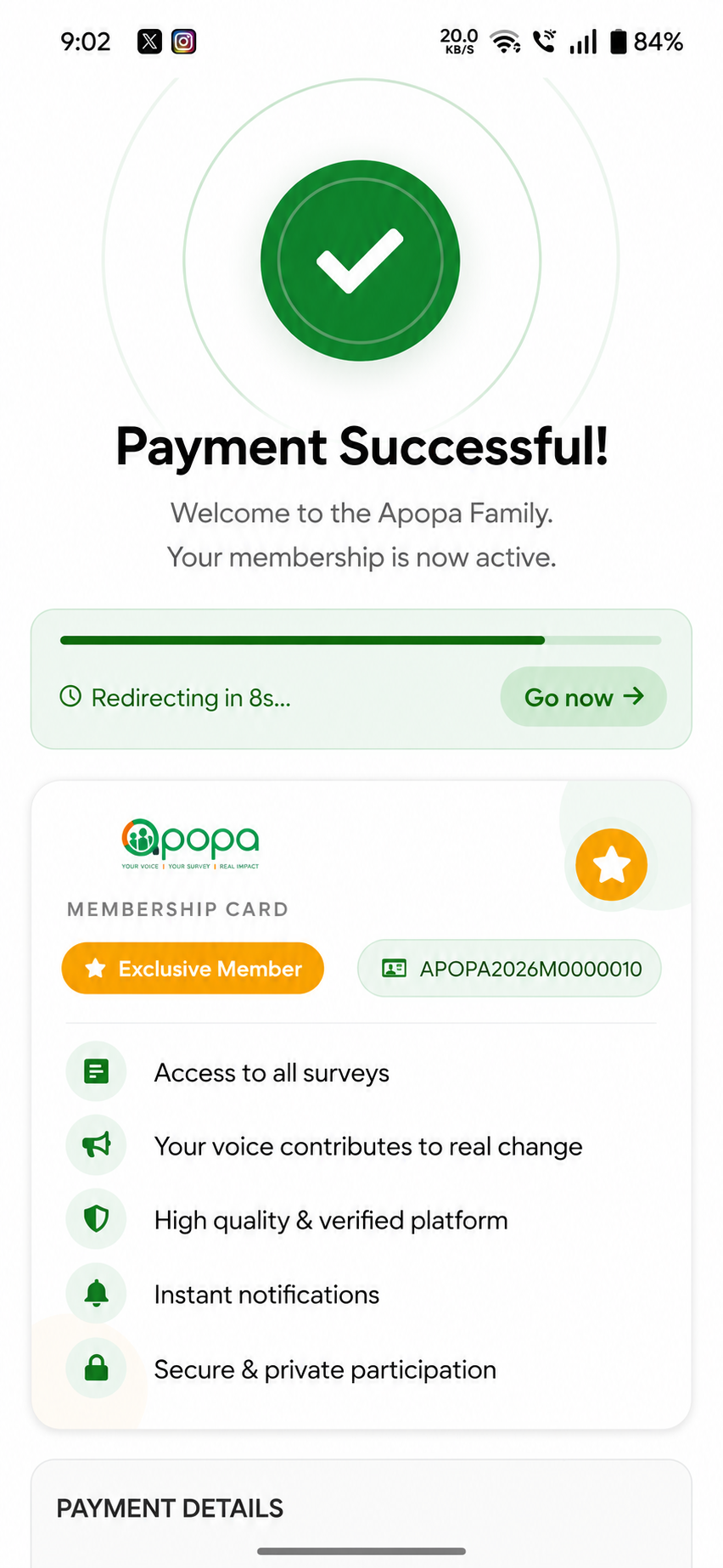 Success and Dashboard