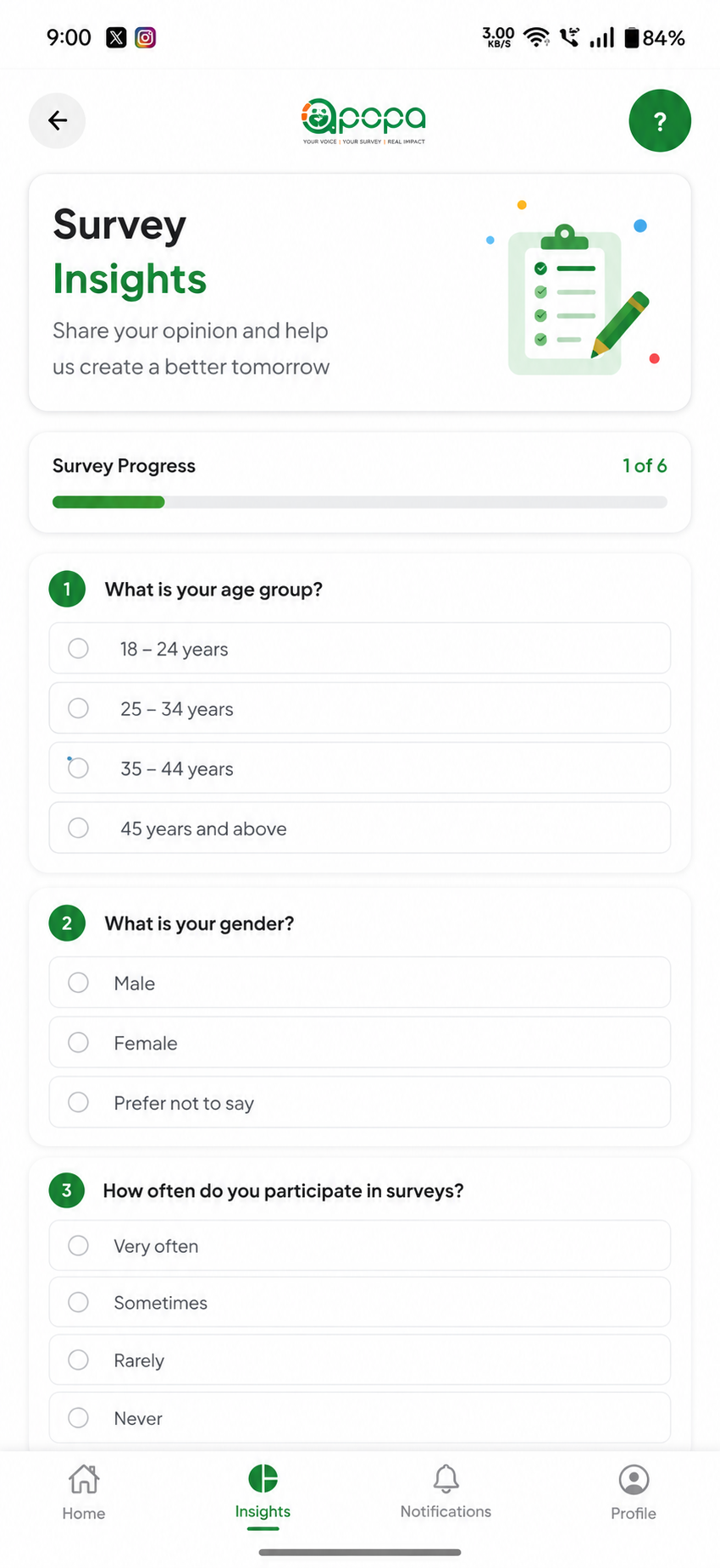 Survey insights
